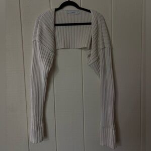 Simonette Cropped Bolero / Sleeves in Cream O/S
